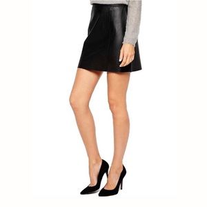 Banana Republic Genuine Leather Mini Skirt